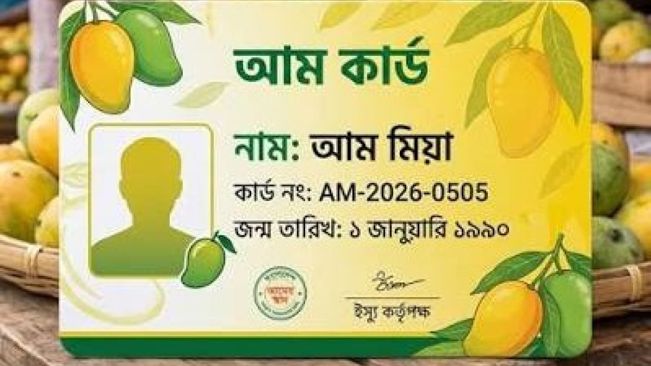 এবার ‘আম কার্ড’ দেওয়ার প্রতিশ্রুতি বিএনপি নেতার. কি আছে আম কার্ডে 