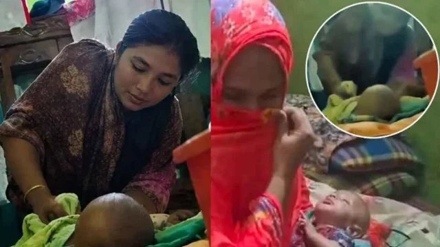 ৩ মাসের শিশুর পা ভাঙার ভিডিওটি পুলিশ ও পরিবার যা জানাল
