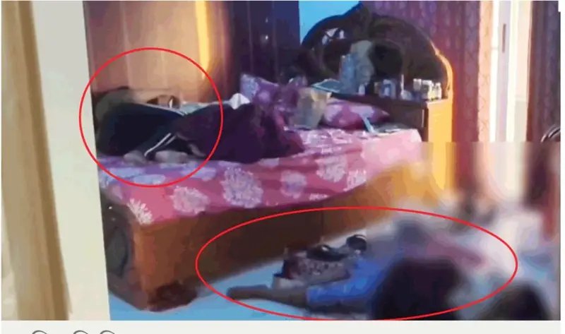 স্বামী মৃত, ছেলে ছুরিকাঘাতে রক্তাক্ত, পাশে বসে মোবাইল চাপছিলেন স্ত্রী