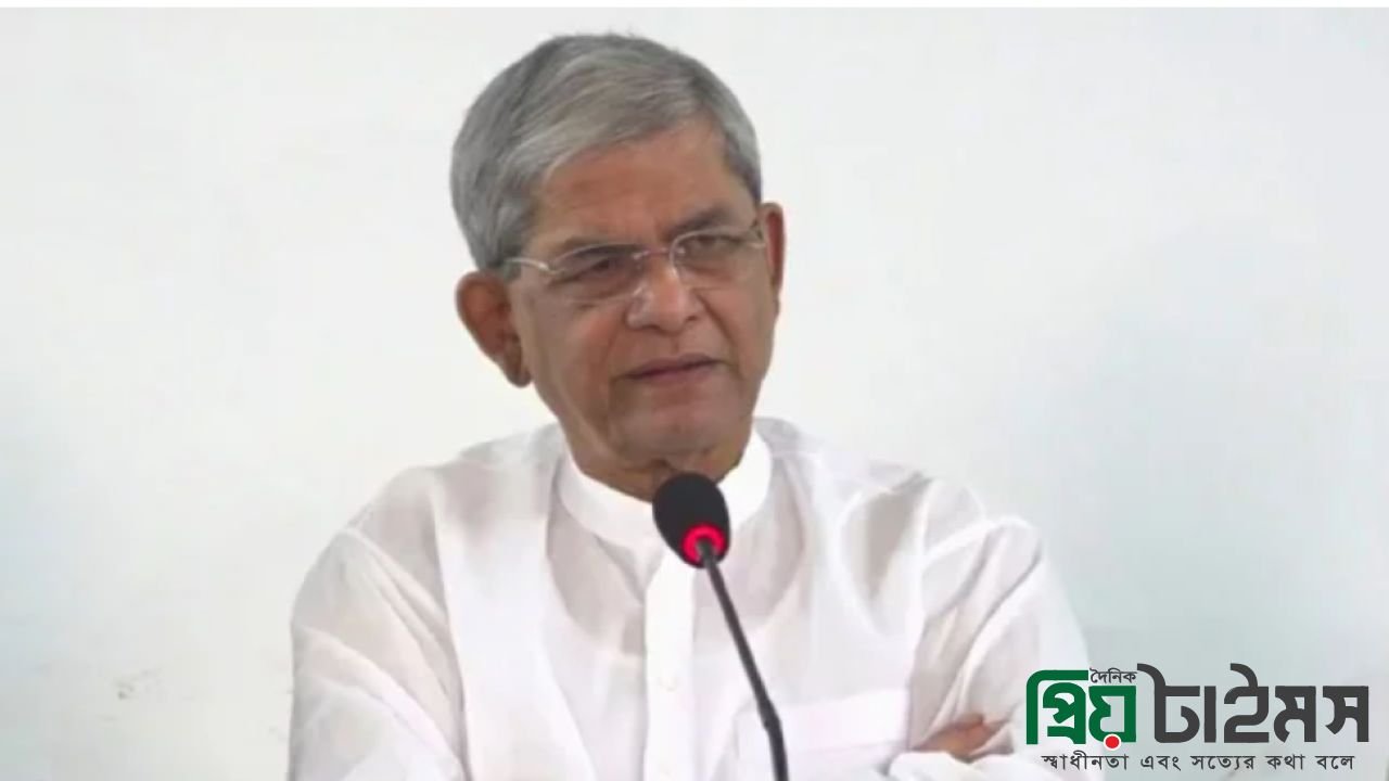 স্থানীয় নির্বাচনের  সময় জানালেন মির্জা ফখরুল