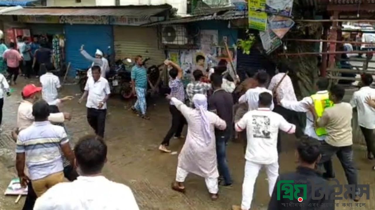 বিএনপির প্রতিষ্ঠাবার্ষিকী ঘিরে দফায় দফায় সংঘর্ষ, ওসিসহ আহত ১০